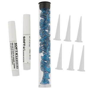 Blue Sparkle Feline Large Nail Caps by Soft Claws