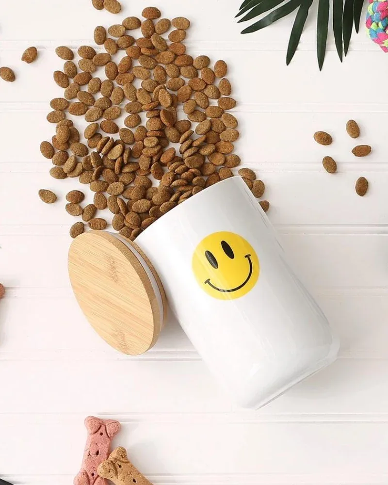 Let's Get Happy Smiley Face Treat Jar