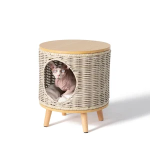 Whisker City® 16-in H Wicker Cat Lounger Condo 13.75Lx13.75W