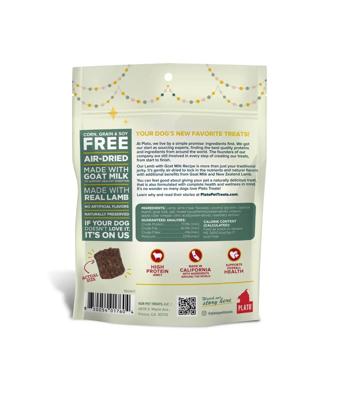 Santa’s Cookies Lamb & Goat’s Milk Dog Treats - Image 2