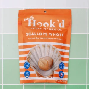 Natural Freeze-Dried Whole Scallops Treats for Dogs & Cats (Made in the USA)