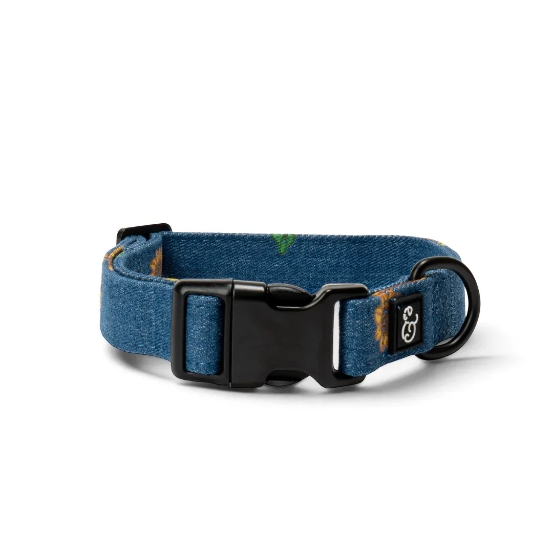 Sunflower Power Denim Collar
