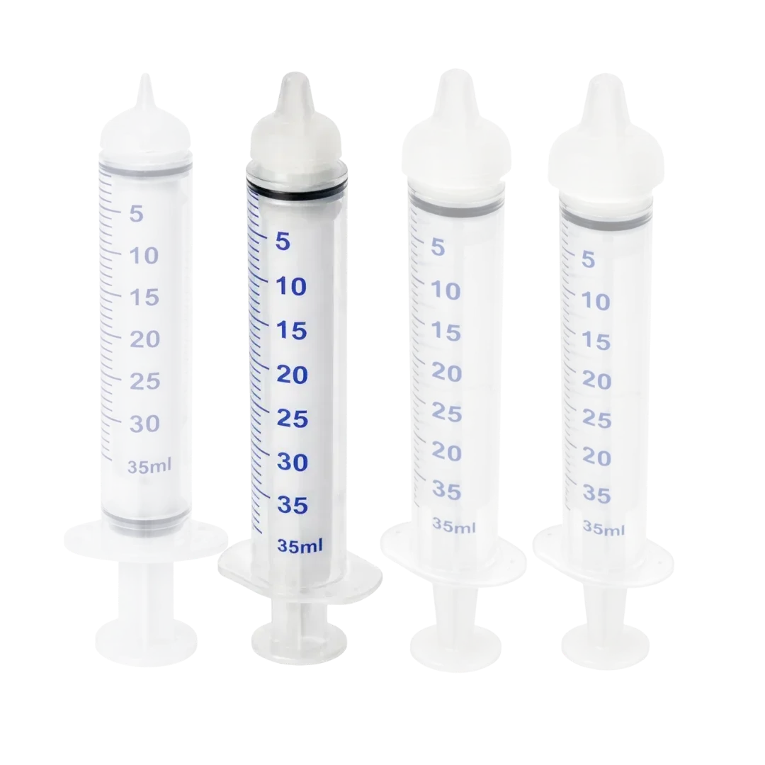 Small Threaded Syringe Nipple Feeders, 10ml (2-Pack) by Puppywarmer