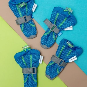 Hot Pavement Dog Boots in Blue and Green <>