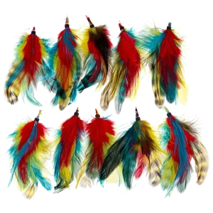 Feather Extension Teal McCaw (Pack of 10) by A Creative Collection
