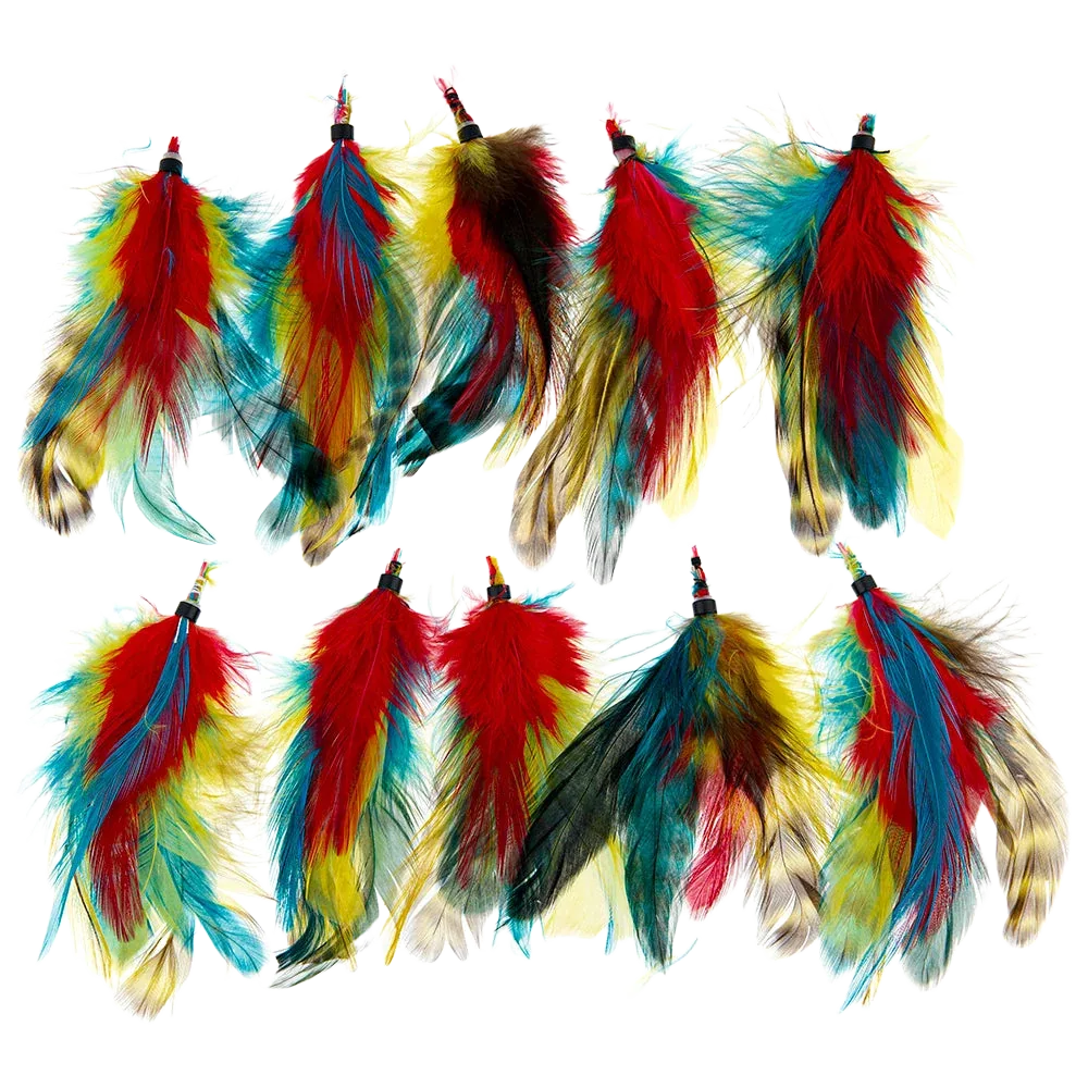 Feather Extension Teal McCaw (Pack of 10) by A Creative Collection