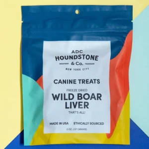 Freeze-Dried Wild Boar Liver Dog Treats (2oz)