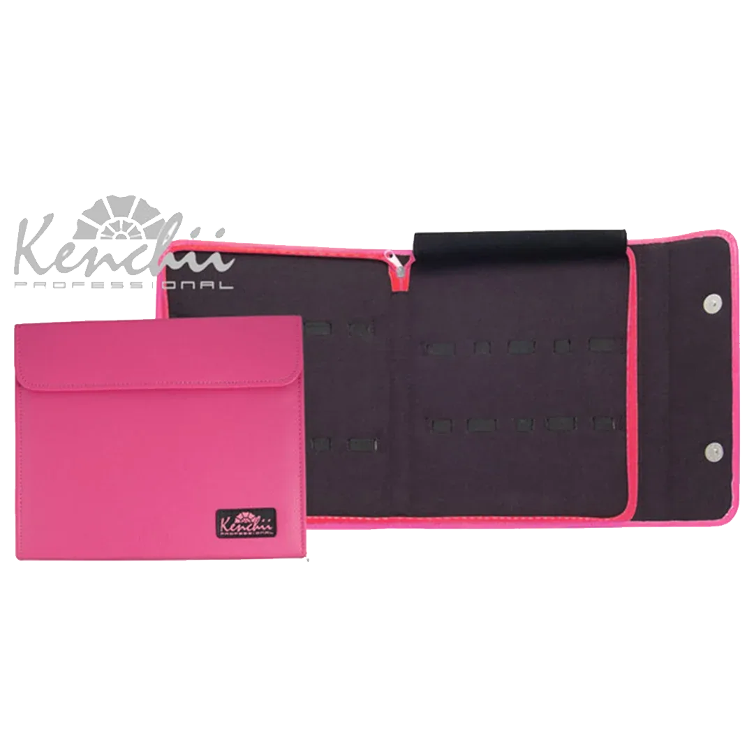 Faux Leather 10-Shear Case Pink by Kenchii