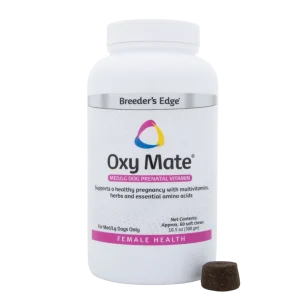 Oxy Mate Prenatal Soft Chews 60ct Medium & Large Dog by Breeder's Edge