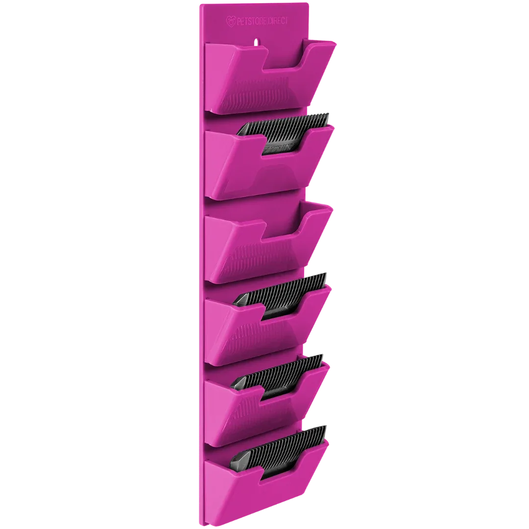 Wall Wide 6 Blades Holder Hot Pink by PetStore.Direct