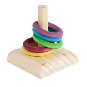 All Living Things® Ring Toss Bird Toy - Exercise Bird Toy for Pet Birds