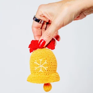 Jingle Bell Organic Knit Dog Toy