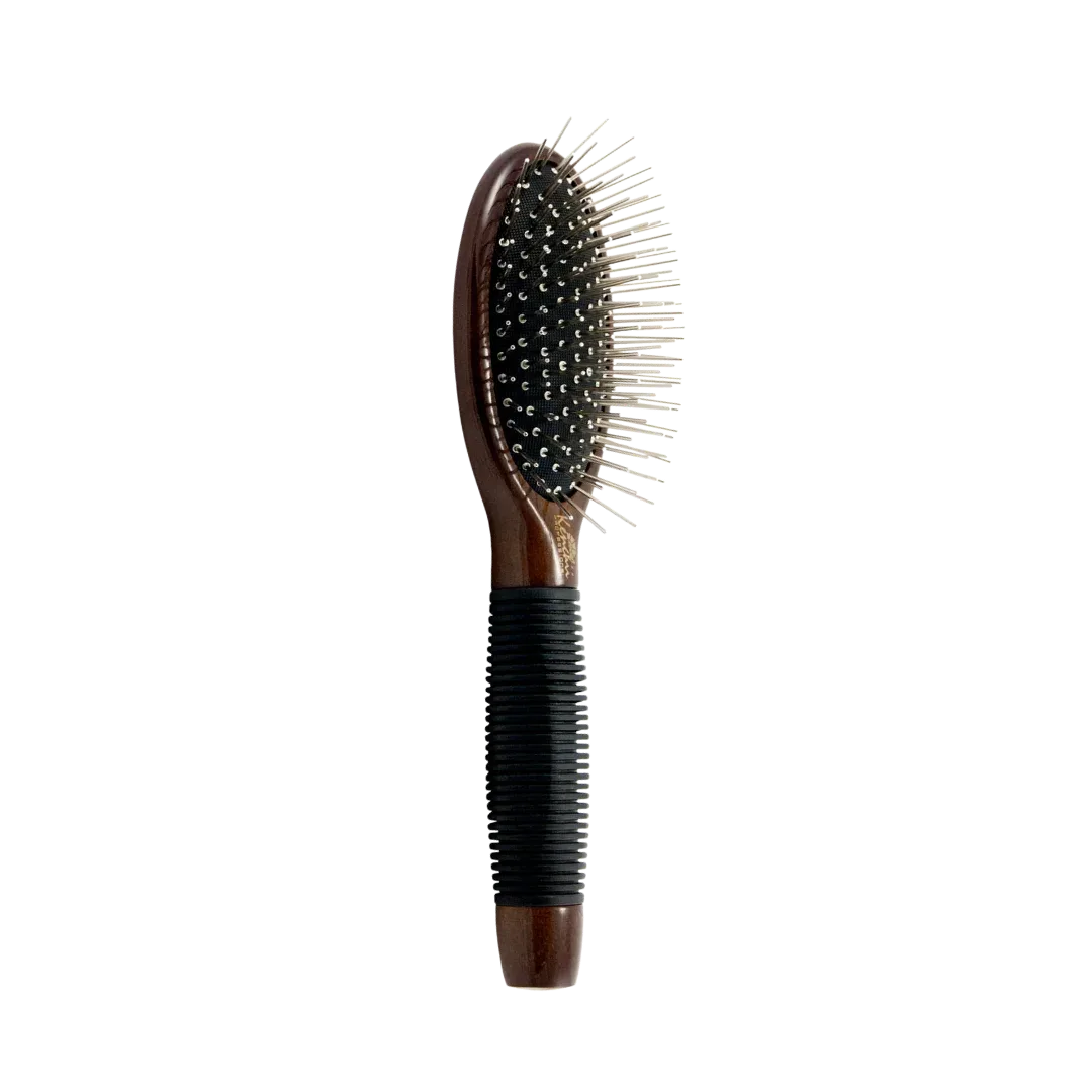 Small Metal Pin Oval Brush by Kenchii