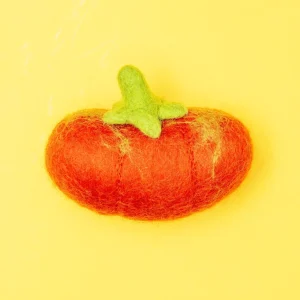Wool Heirloom Tomato Dog Toy