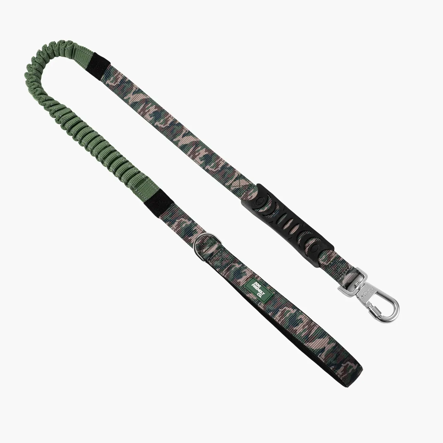 Bungee Dog Leash - Green Camo