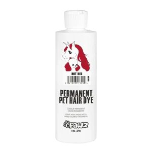 Permanent Dog Hair Dye Hot Red 8oz by Opawz