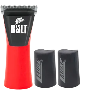 BOLT Cordless 2 Speed Clipper Red with Two Batteries by Laube