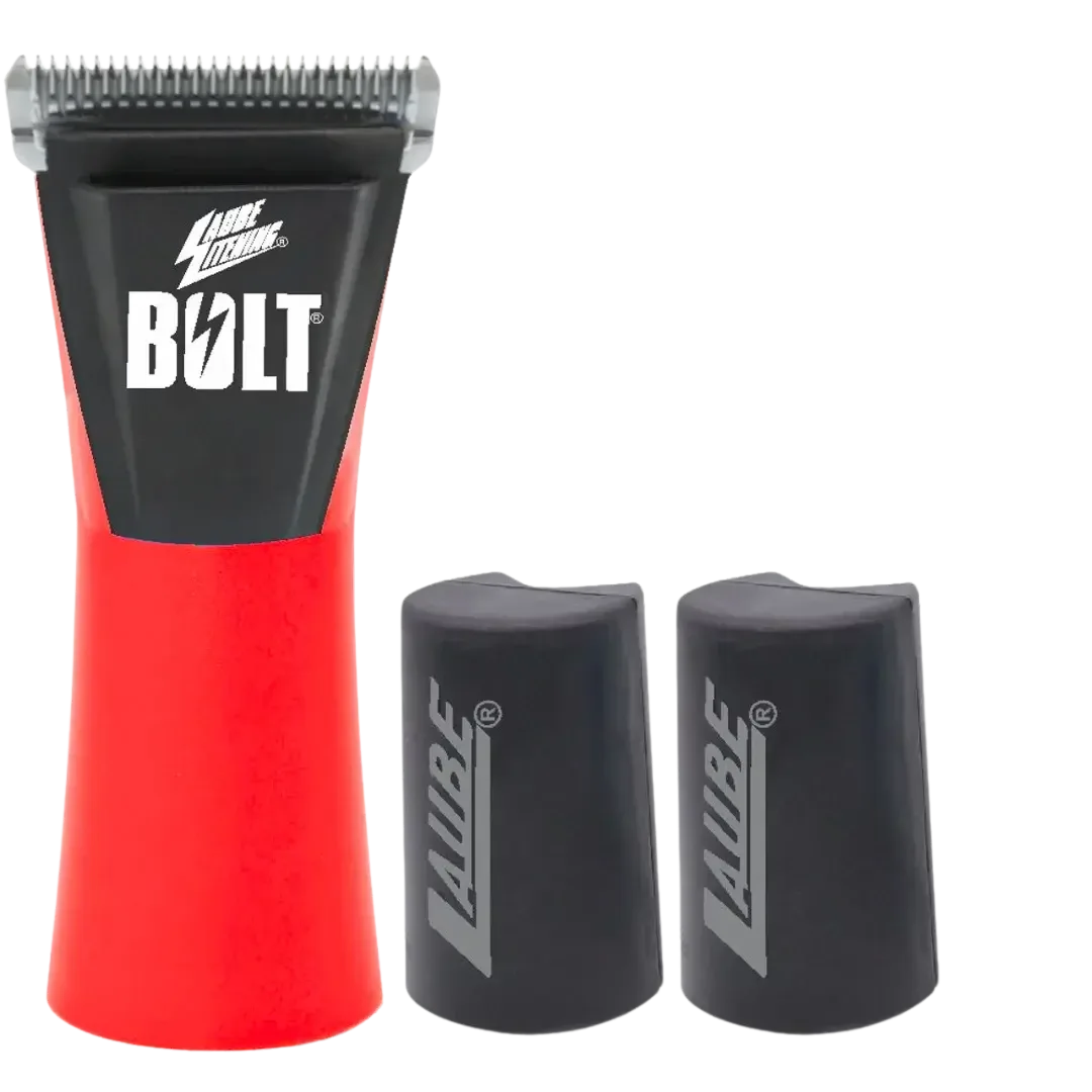BOLT Cordless 2 Speed Clipper Red with Two Batteries by Laube