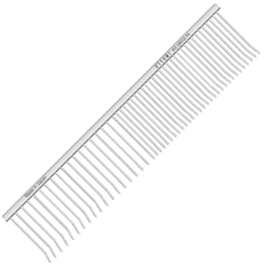 7.5" Curved Tip ECO Special #4 Comb Silver by Utsumi