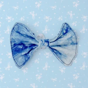 Alma De Añil Dog Bowtie in Blue Tie-Dye (FINAL SALE)