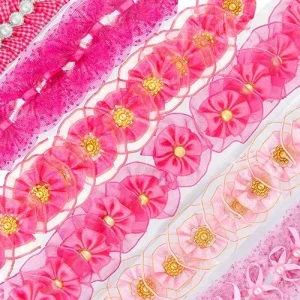 50 Pink Bows - Surprise Design and Size by Cecilia bows