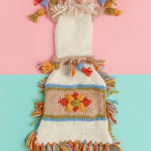 Mama Llama Festive Hand Knit Sweater Poncho (Dog & Co. Exclusive) (FINAL SALE)