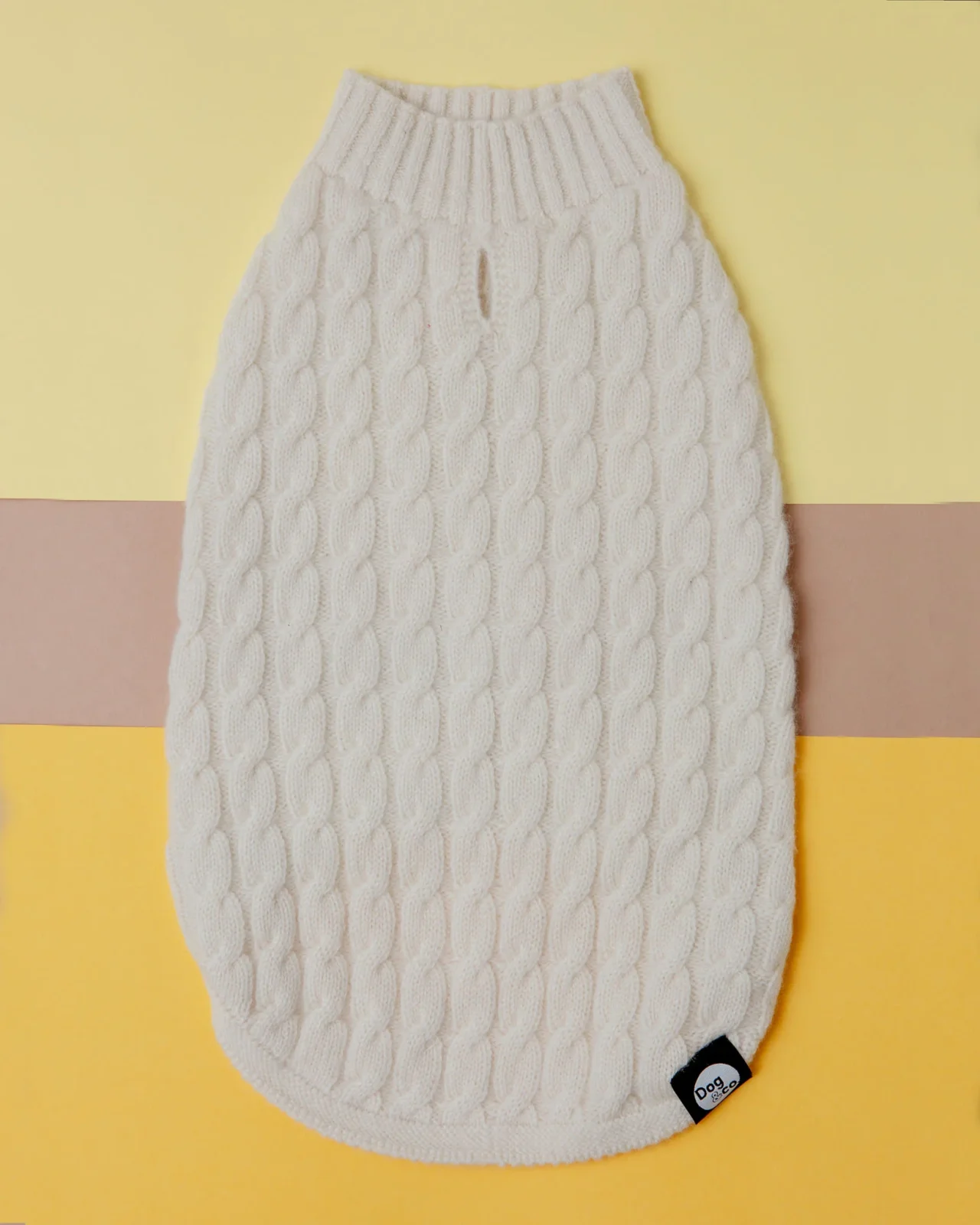 The Uptown Cable Knit Sweater in Natural Cashmere (Made in NYC) (FINAL SALE) - Image 2