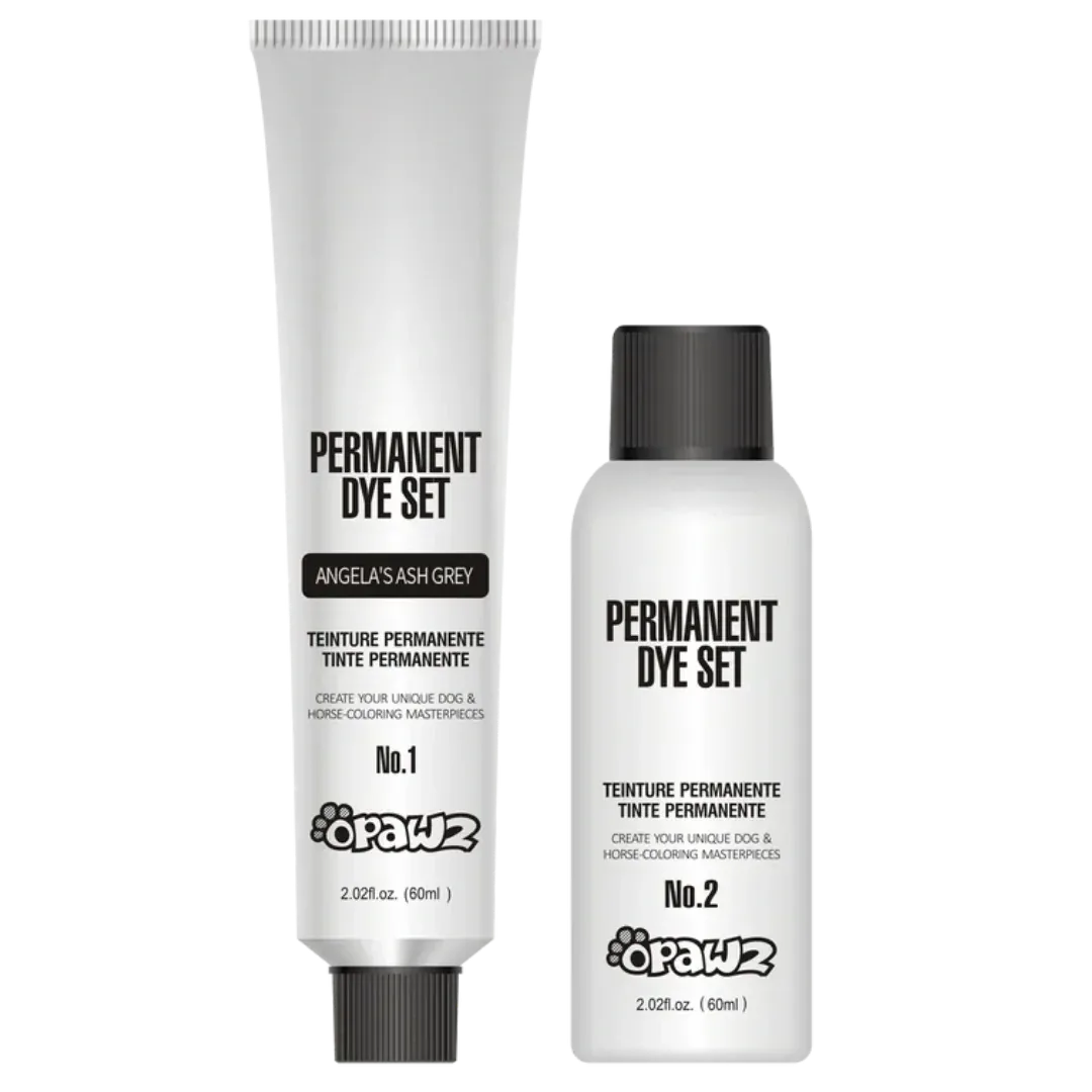 Permanent Dog Hair Dye Set Angela's Ash Grey 2oz by Opawz - Image 2