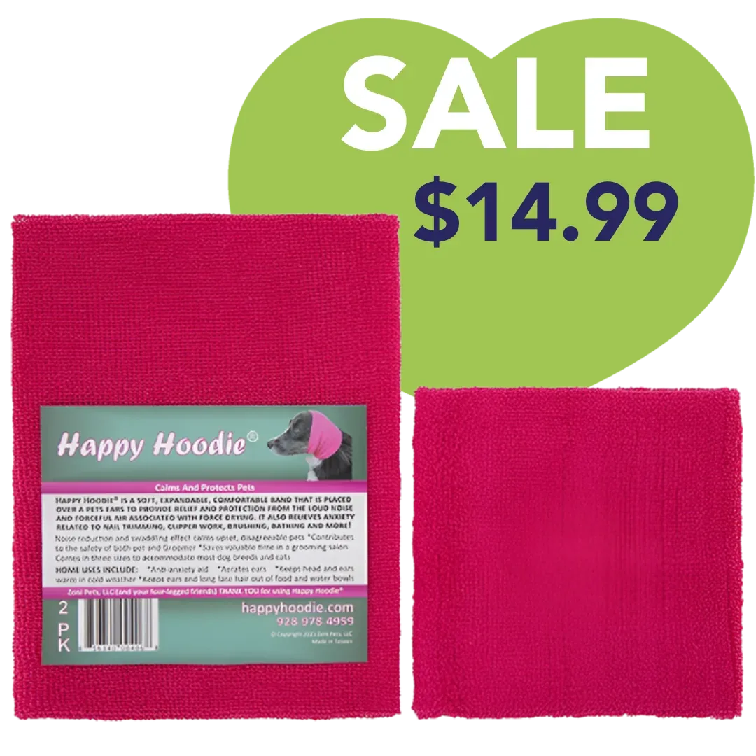 Happy Hoodie Small and Medium/Large Set Pink