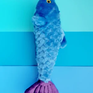 Fitz Fish Squeaky Plush Dog Toy