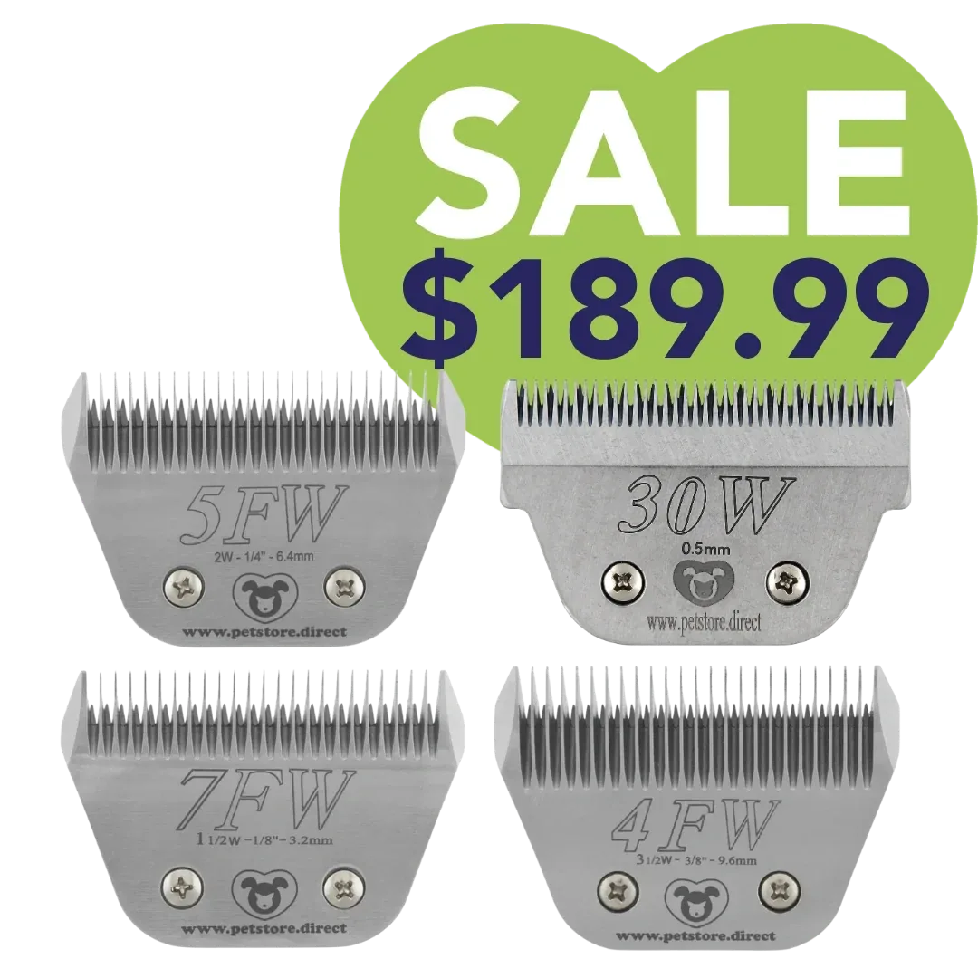 Best-Selling Wide Blades Set of 4 by PetStore.Direct