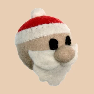 Wooly Santa Dog Toy