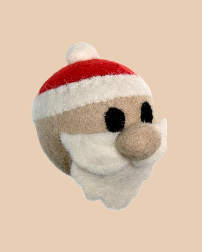 Wooly Santa Dog Toy