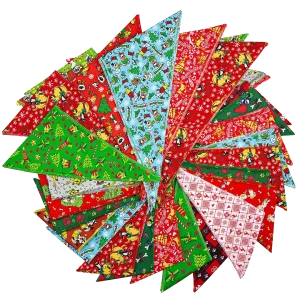 Christmas Winter Bandanas - 60 Assorted Sizes and Patterns by Bandanas Unlimited