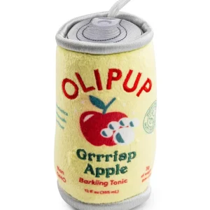 Olipup `Grrrisp Apple Squeaky Plush Dog Toy