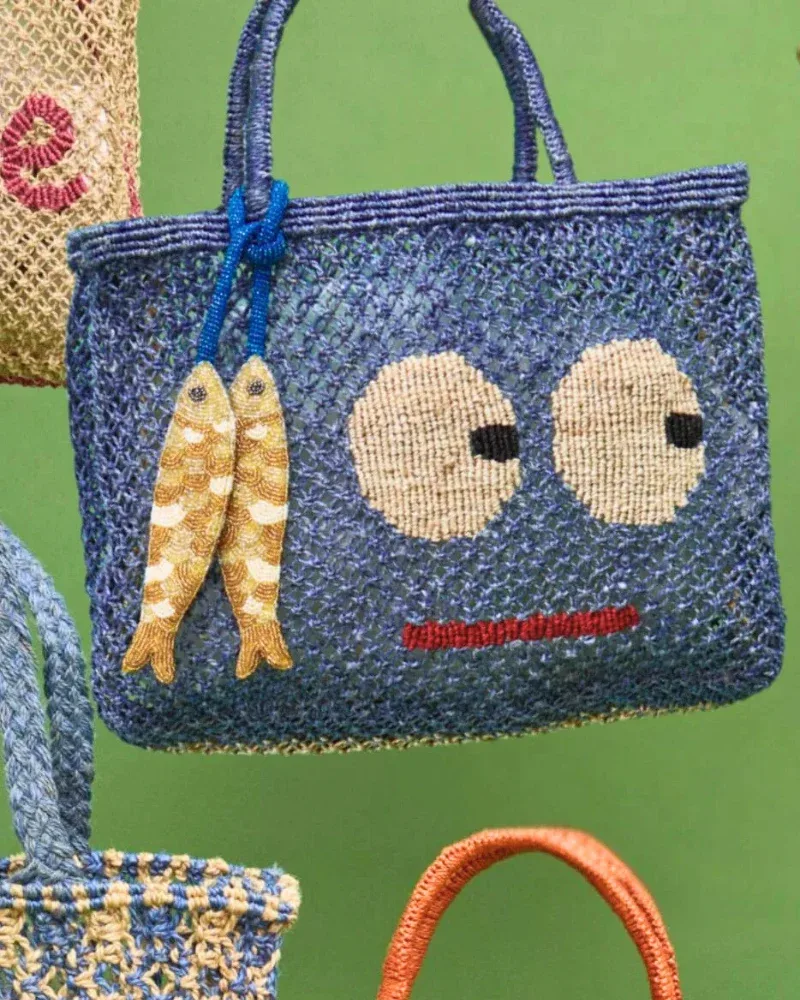 Tracy Big Eyes Jute Bag - Image 2