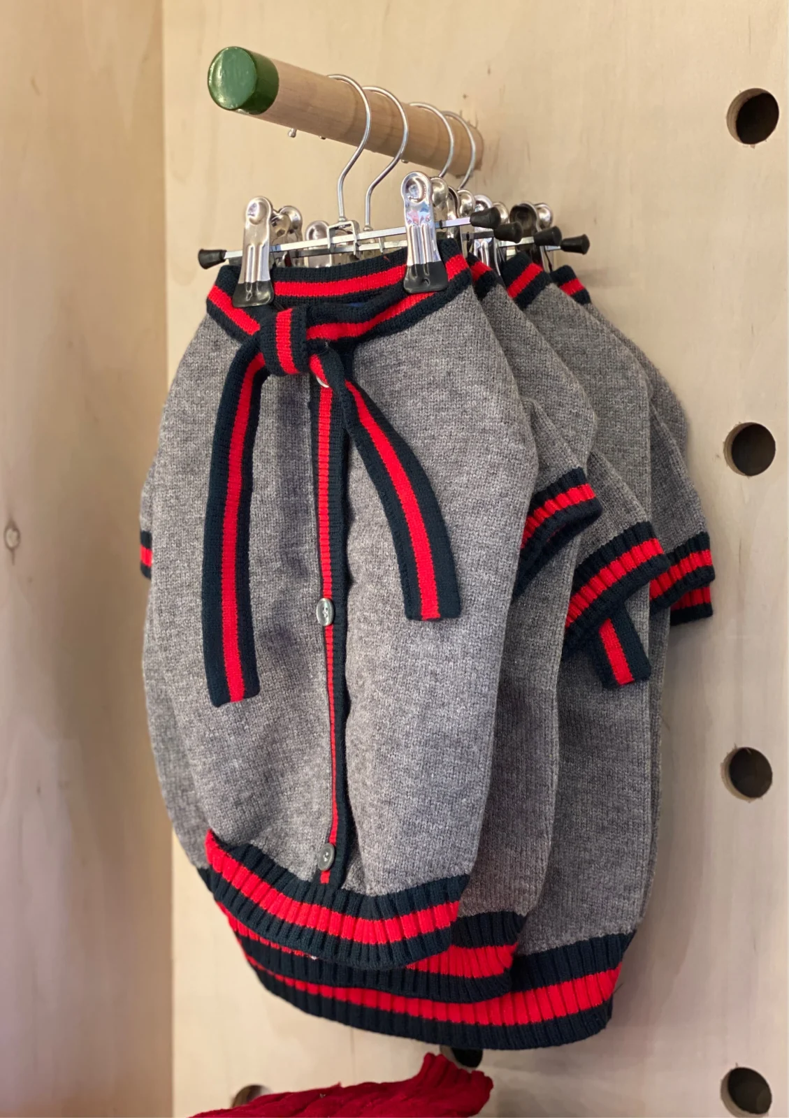 Luxe Stripe Tie Dog Sweater <>