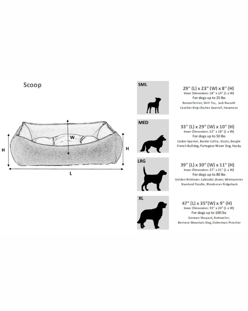 Scoop Dog Bed in Iron Mountain Chenille (Direct-Ship) - Image 2