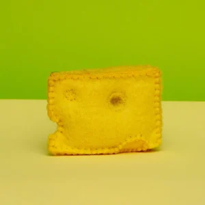 Hand Knit Swiss Cheese Cat Toy