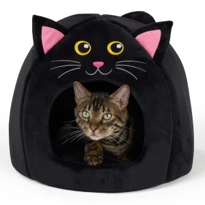 Thrills & Chills® Halloween Cat Hut Bed, ONESIZE 16 IN L X 16 IN W