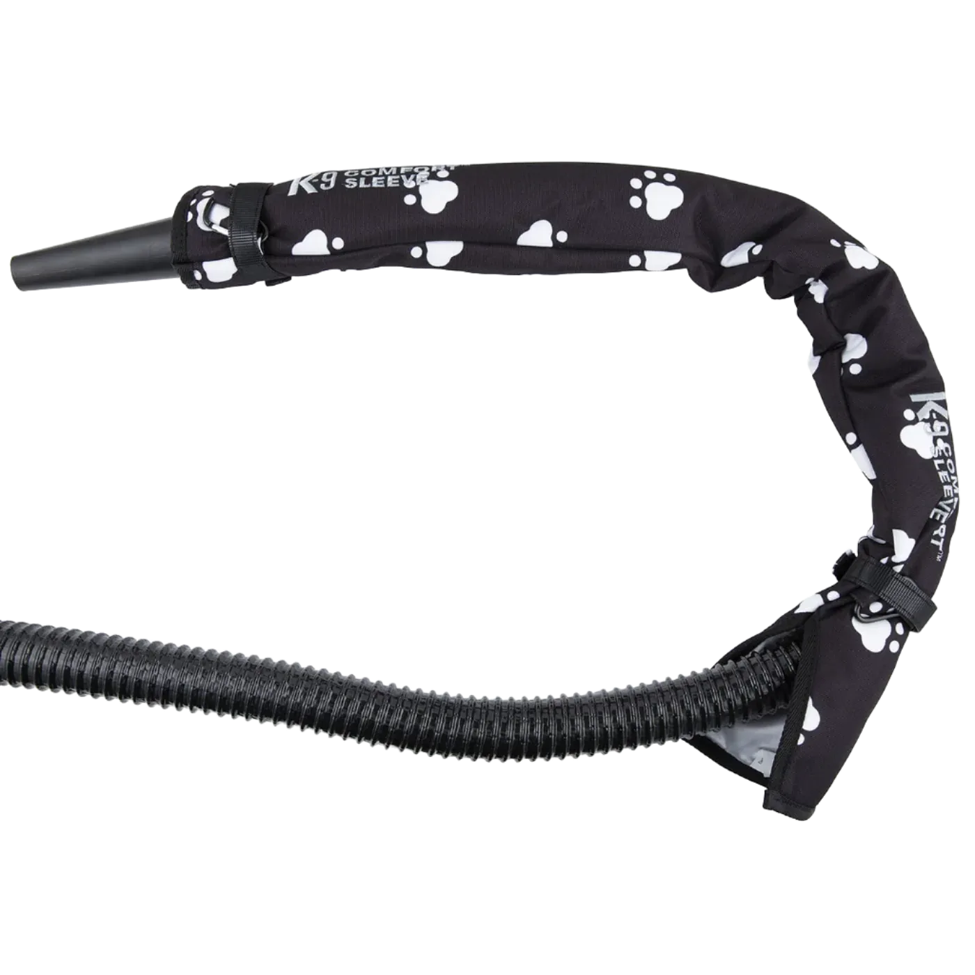 Black Puppy Paw Comfort Sleeve for Dryer Hose by Electric Cleaner - Image 2