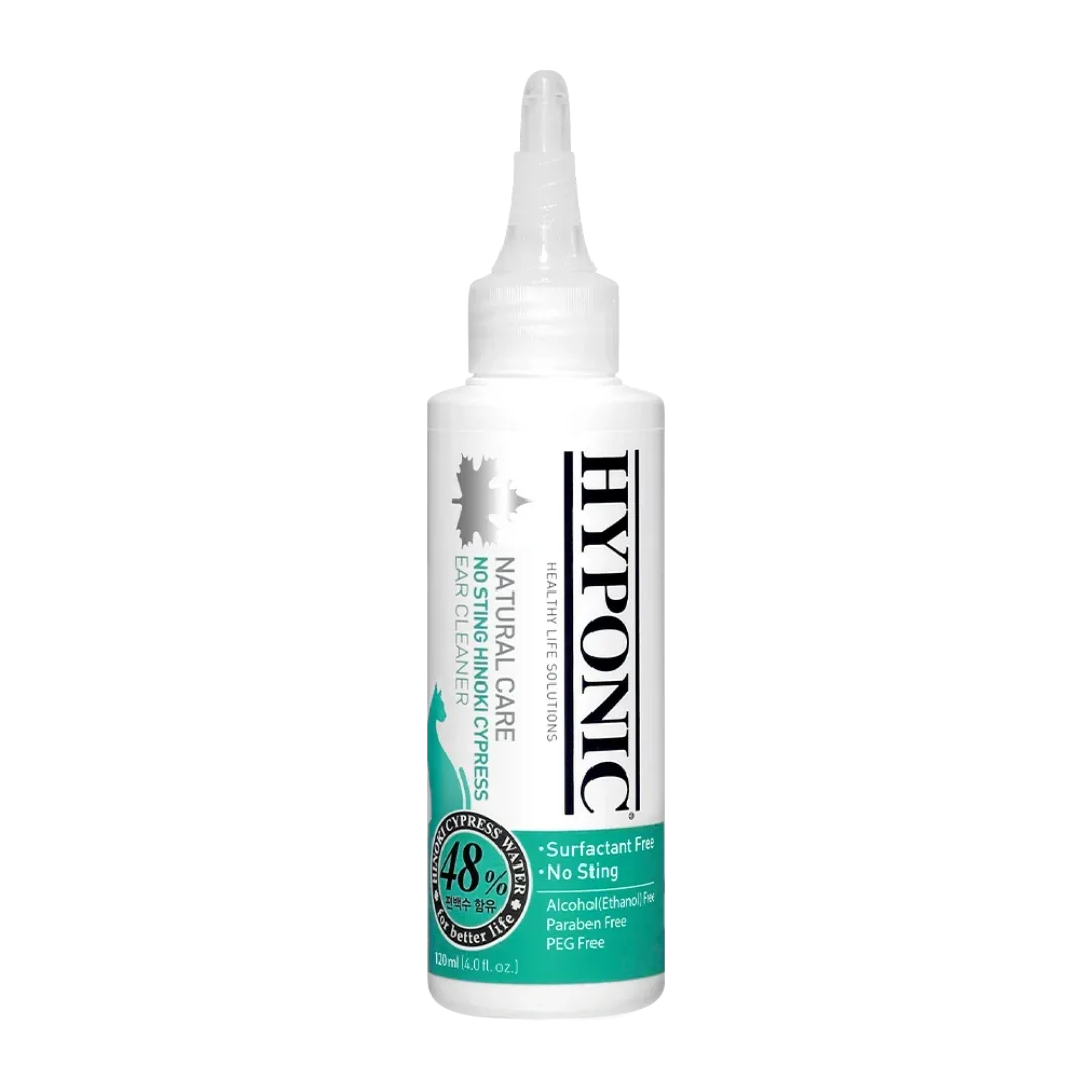 No Sting Hinoki Cypress Ear Cleaner for all cats 120ml by Hyponic