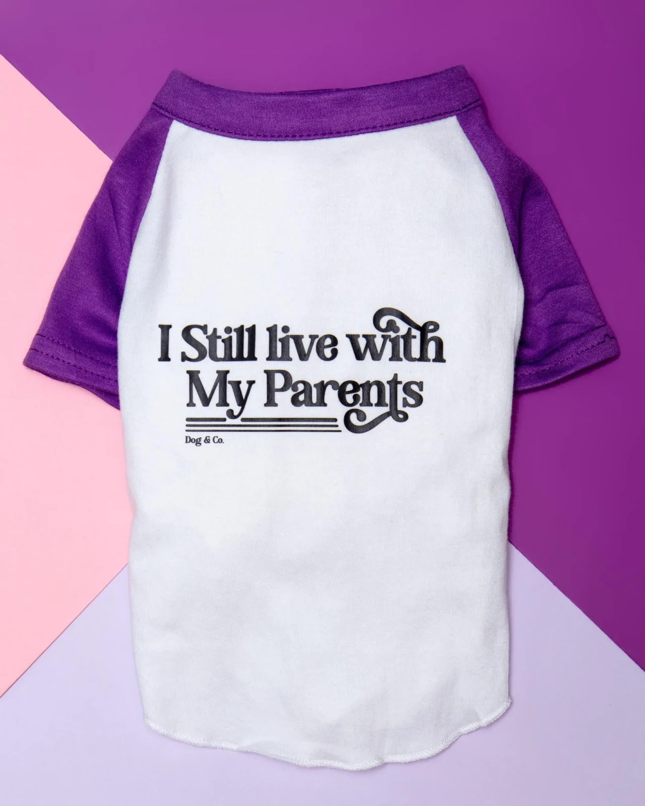 *I Still Live with My Parents* Graphic Dog T-Shirt (FINAL SALE)