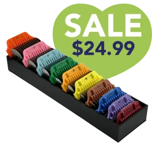 Wide 10 Blades/Combs Guard Holder Black by PetStore.Direct