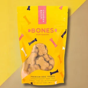 Bacon & Cheddar Crunchy Baked Dog Treats