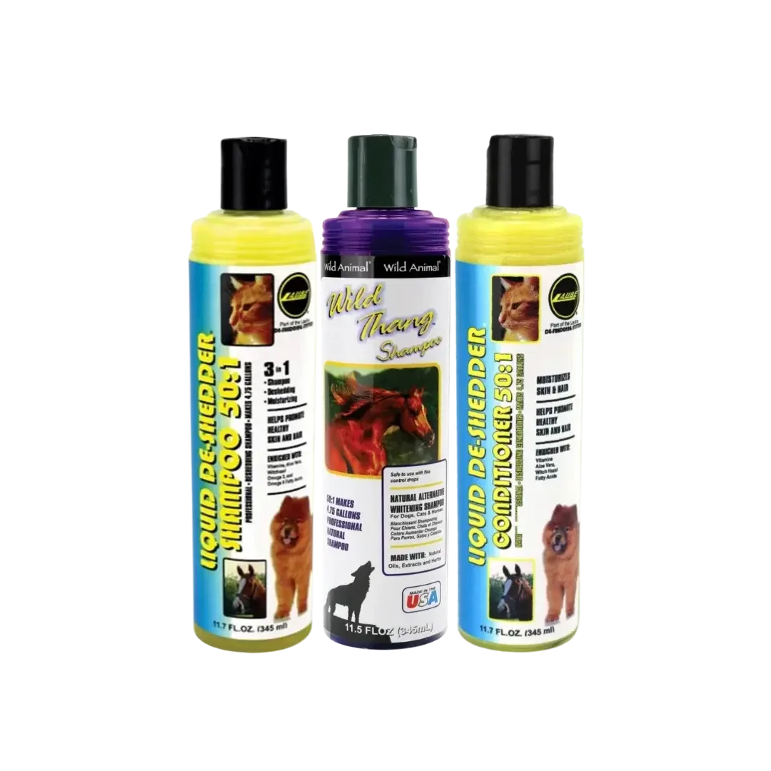Three Shampoo and Conditioner Set 11oz by Wild Animal
