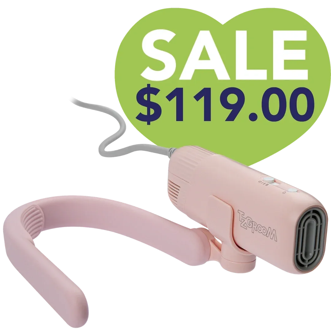 Pink Mini Portable Neck Dryer by TZGroom
