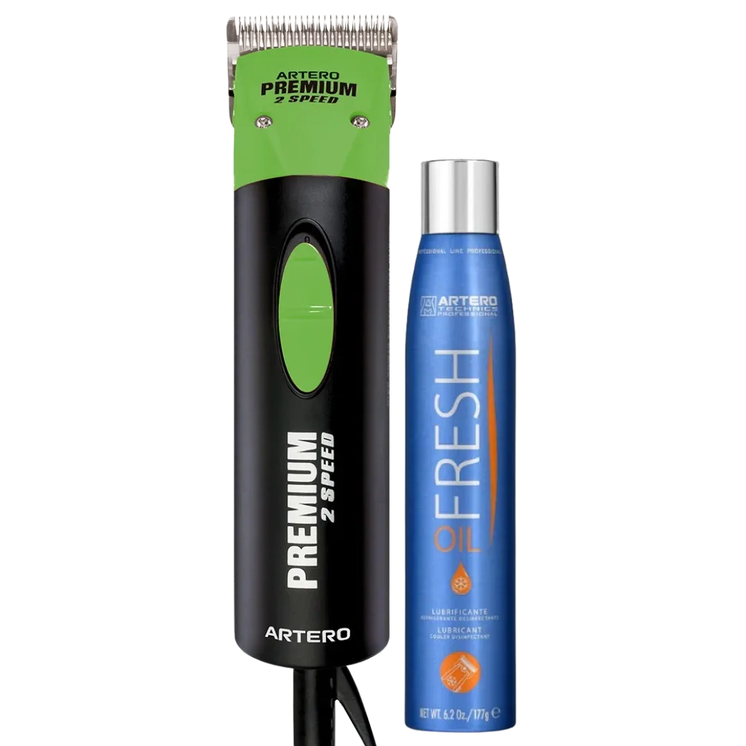 Premium Green Professional Grooming Two Speed Clipper by Artero - Image 2
