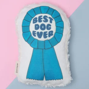 We are the Chompions Best Dog Ever Eco-Friendly Squeaky Dog Toy (Made in NYC) (FINAL SALE)