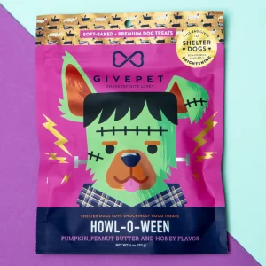 Howl-O-Ween Pumpkin & PB Soft Dog Treats (Made in the USA)